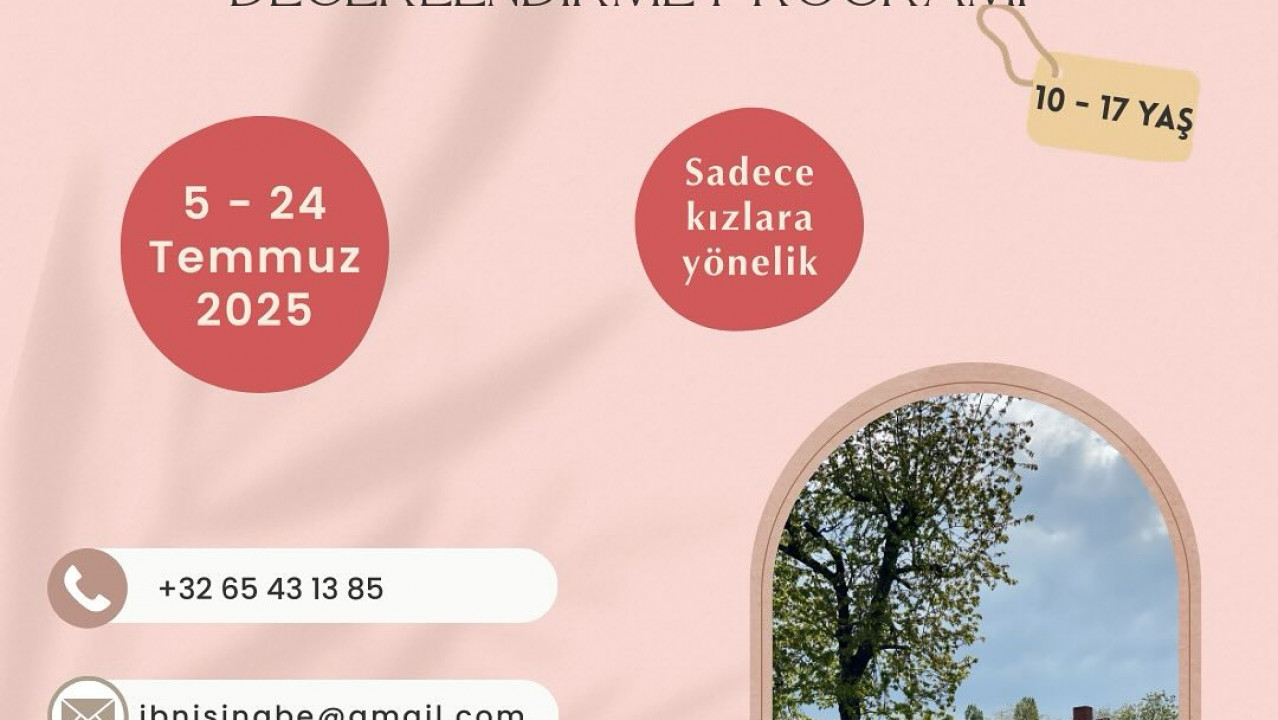 Yaz Tatili Değerlendirme Programı Kayıtlarımız Başladı!